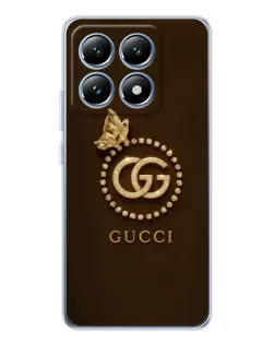Чехол для Xiaomi 15 Pro с картинкой «Gucci — золотая бабочка» Чехол для Xiaomi 15 Pro с картинкой «Gucci — золотая бабочка»