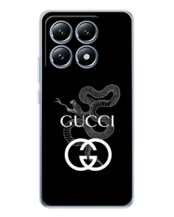 Чехол для Xiaomi 15 Pro с картинкой «Gucci — серебряная змея» Чехол для Xiaomi 15 Pro с картинкой «Gucci — серебряная змея»