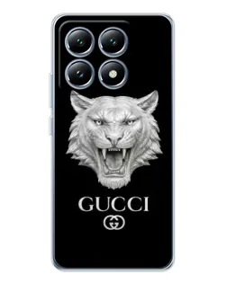 Чехол для Xiaomi 15 Pro с картинкой «Gucci — серебряный лев» Чехол для Xiaomi 15 Pro с картинкой «Gucci — серебряный лев»