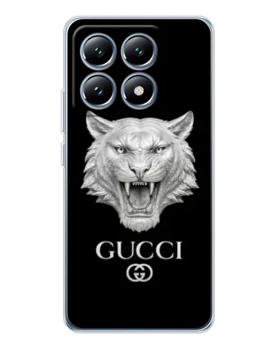 Чехол для Xiaomi 15 Pro с картинкой «Gucci — серебряный лев» Чехол для Xiaomi 15 Pro с картинкой «Gucci — серебряный лев»