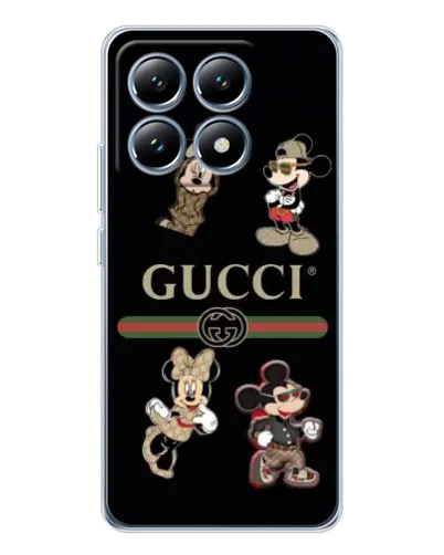 Чехол для Xiaomi 15 Pro с картинкой «Gucci — герои Disney и монограмма» Чехол для Xiaomi 15 Pro с картинкой «Gucci — герои Disney и монограмма»