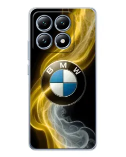 Чохол для Xiaomi 15 Pro з картинкою «Золотистий дим BMW»