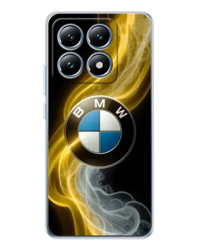 Чохол для Xiaomi 15 Pro з картинкою «Золотистий дим BMW»