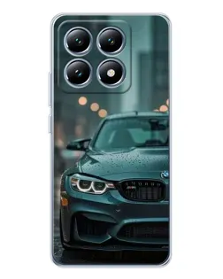 Чохол для Xiaomi 15 Pro з картинкою «BMW у вогнях міста»