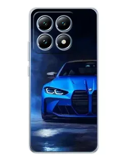 Чохол для Xiaomi 15 Pro з картинкою «Блакитна BMW M4»