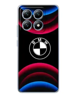 Чохол для Xiaomi 15 Pro з картинкою «Логотип BMW та неонові дуги»
