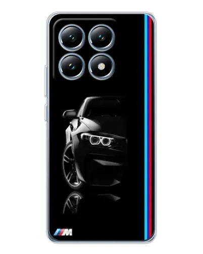 Чохол для Xiaomi 15 Pro з картинкою «Силует BMW в темряві»
