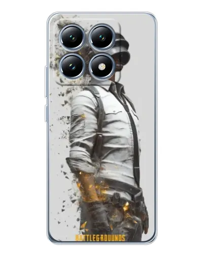 Чехол для Xiaomi 15 Pro с картинкой «PUBG — боец в пыли»