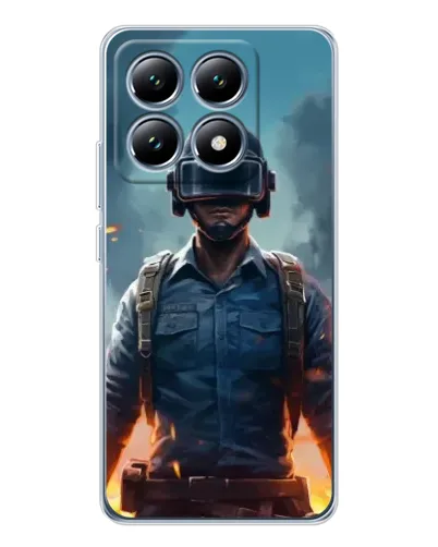 Чехол для Xiaomi 15 Pro с картинкой «PUBG — реалистичный герой»