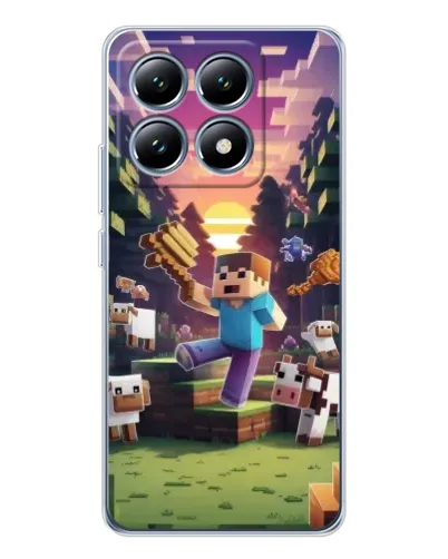 Чехол для Xiaomi 15 Pro с картинкой «Стив на ферме» Чехол для Xiaomi 15 Pro с картинкой «Стив на ферме»