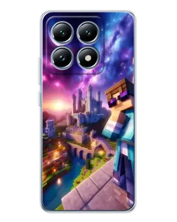 Чехол для Xiaomi 15 Pro с картинкой «Стив и космос»