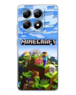 Чехол для Xiaomi 15 Pro с картинкой «Minecraft классический мир»