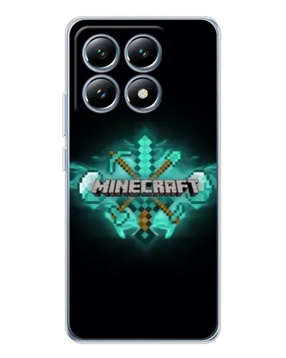 Чехол для Xiaomi 15 Pro с картинкой «Minecraft Diamond лого» Чехол для Xiaomi 15 Pro с картинкой «Minecraft Diamond лого»