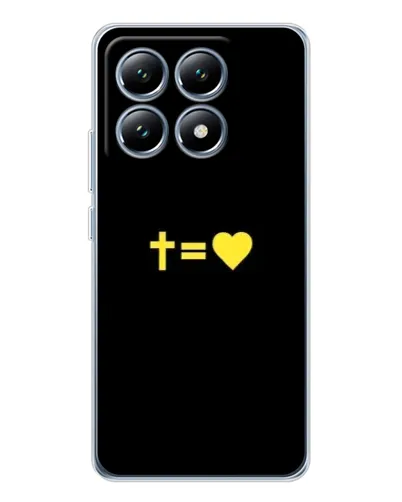 Чехол для Xiaomi 15 Pro с картинкой «Сердце и Крест»