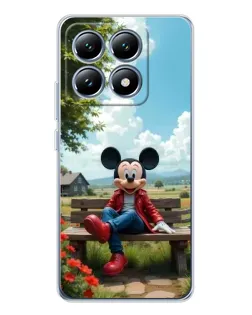 Чехол для Xiaomi 15 Pro с картинкой «Микки на скамейке» Чехол для Xiaomi 15 Pro с картинкой «Микки на скамейке»