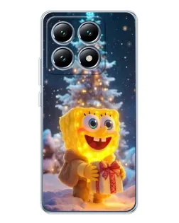 Чехол для Xiaomi 15 Pro с картинкой «Рождественский Спанч Боб» Чехол для Xiaomi 15 Pro с картинкой «Рождественский Спанч Боб»