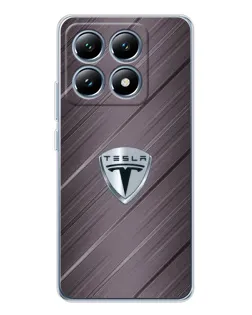Чохол для Xiaomi 15 Pro з картинкою «Металева текстура Tesla»