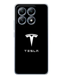 Чохол для Xiaomi 15 Pro з картинкою «Tesla White Logo»