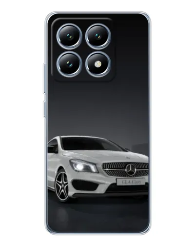 Чехол для Xiaomi 15 Pro с картинкой «Mercedes AMG GT Silver»