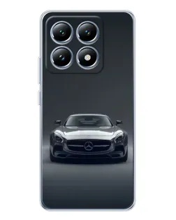 Чехол для Xiaomi 15 Pro с картинкой «Mercedes на черном» Чехол для Xiaomi 15 Pro с картинкой «Mercedes на черном»