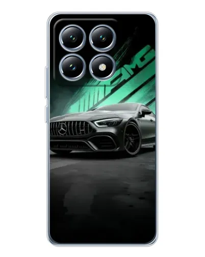 Чехол для Xiaomi 15 Pro с картинкой «Темный Mercedes AMG»
