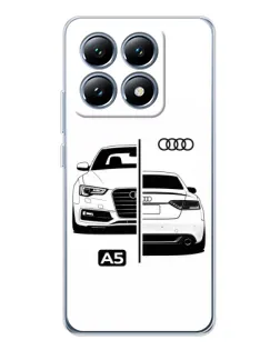 Чохол для Xiaomi 15 Pro з картинкою «Audi — контрастний дизайн»