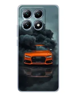 Чохол для Xiaomi 15 Pro з картинкою «Audi у хмарах диму»