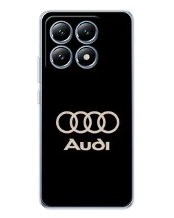 Чохол для Xiaomi 15 Pro з картинкою «Audi — золотий логотип»