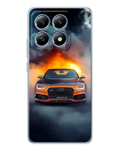 Чохол для Xiaomi 15 Pro з картинкою «Audi у вогняному диму» Чохол для Xiaomi 15 Pro з картинкою «Audi у вогняному диму»