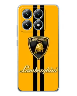 Чохол для Xiaomi 15 Pro з картинкою «Lamborghini Stripe жовтий»