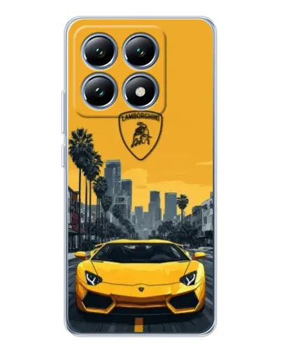 Чохол для Xiaomi 15 Pro з картинкою «Жовтий Lamborghini місто» Чохол для Xiaomi 15 Pro з картинкою «Жовтий Lamborghini місто»