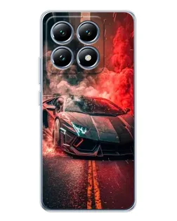 Чохол для Xiaomi 15 Pro з картинкою «Lamborghini червоний дим»
