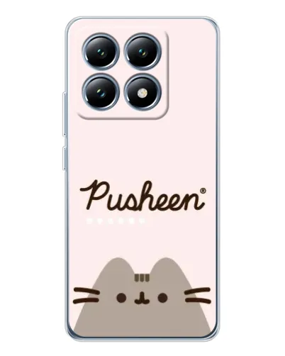 Чехол для Xiaomi 15 Pro с картинкой «Pusheen логотип»