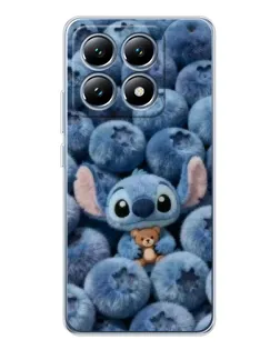 Чехол для Xiaomi 15 Pro с картинкой «Стич и голубика» Чехол для Xiaomi 15 Pro с картинкой «Стич и голубика»