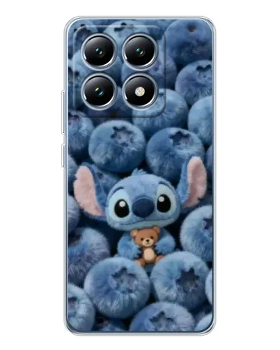 Чехол для Xiaomi 15 Pro с картинкой «Стич и голубика»