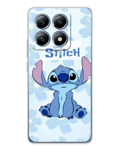 Чехол для Xiaomi 15 Pro с картинкой «Stitch среди цветов»