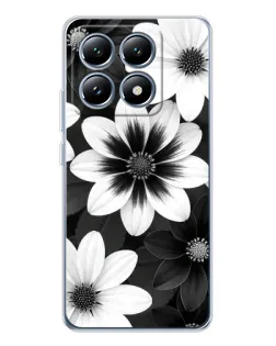 Чохол для Xiaomi 15 Pro з картинкою «Монохромні айстри»