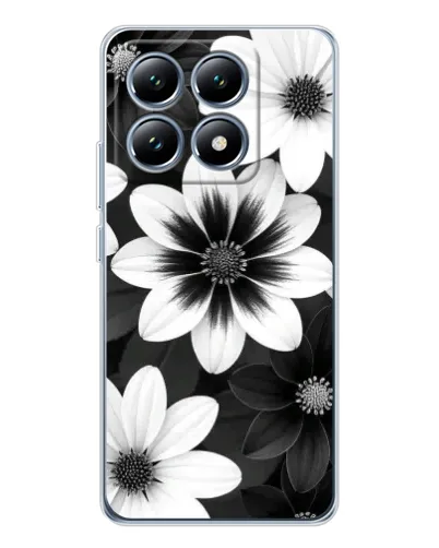 Чохол для Xiaomi 15 Pro з картинкою «Монохромні айстри»