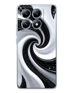 Чехол для Xiaomi 15 Pro с картинкой «Черно-белая спираль» Чехол для Xiaomi 15 Pro с картинкой «Черно-белая спираль»