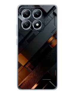 Чехол для Xiaomi 15 Pro с картинкой «Черные геометрические блоки» Чехол для Xiaomi 15 Pro с картинкой «Черные геометрические блоки»
