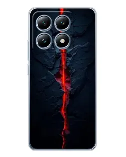 Чехол для Xiaomi 15 Pro с картинкой «Kрасная лавовая трещина» Чехол для Xiaomi 15 Pro с картинкой «Kрасная лавовая трещина»