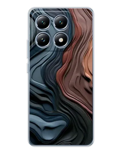Чехол для Xiaomi 15 Pro с картинкой «Цветные волны каньона»