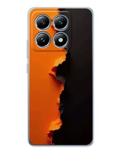 Чехол для Xiaomi 15 Pro с картинкой «Оранжевый разлом» Чехол для Xiaomi 15 Pro с картинкой «Оранжевый разлом»