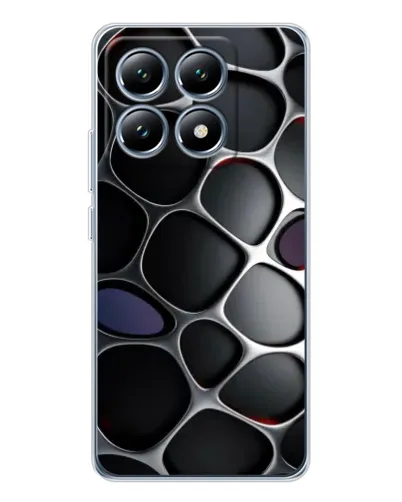Чехол для Xiaomi 15 Pro с картинкой «Объемная темная решетка»