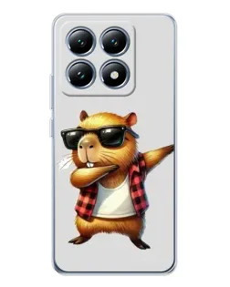Чехол для Xiaomi 15 Pro с картинкой «Капибара рэпер даб» Чехол для Xiaomi 15 Pro с картинкой «Капибара рэпер даб»