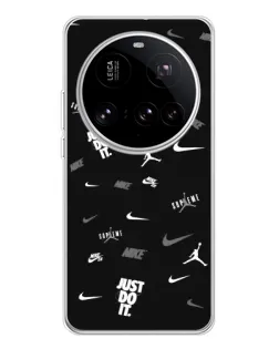 Чехол для Xiaomi 15 Ultra с картинкой «Nike Black Pattern» Чехол для Xiaomi 15 Ultra с картинкой «Nike Black Pattern»