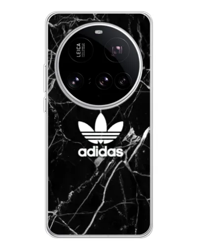 Чехол для Xiaomi 15 Ultra с картинкой «Белый мрамор Adidas»