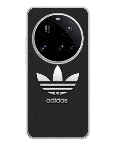 Чехол для Xiaomi 15 Ultra с картинкой «Adidas Карбоновая текстура»