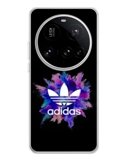 Чехол для Xiaomi 15 Ultra с картинкой «Взрыв красок Adidas»