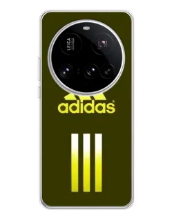 Чехол для Xiaomi 15 Ultra с картинкой «Оливковый градиент Adidas»
